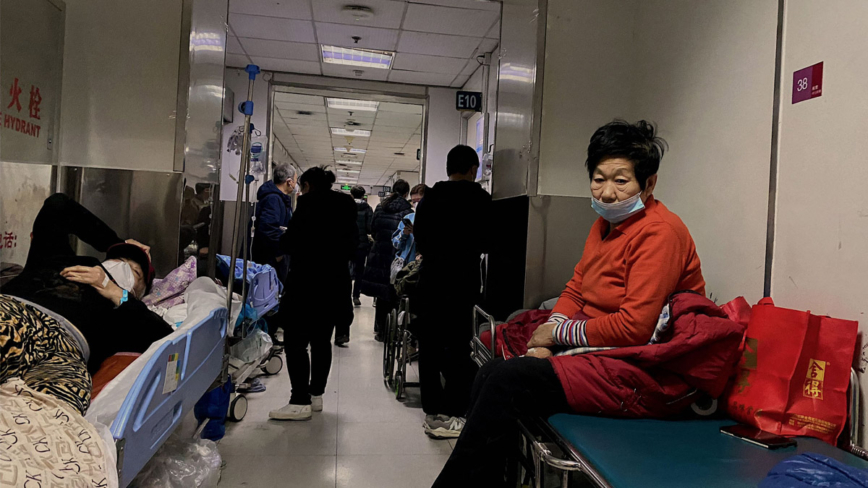 中國疫情升溫 多地醫院爆滿 床位緊張