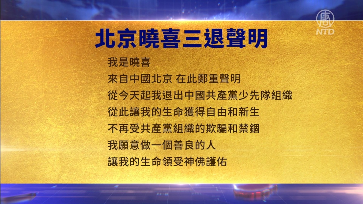 【禁闻】3月29日三退声明精选