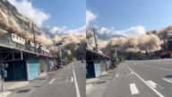 台灣強震全台狂晃 目擊者：整個山崩下來了！（視頻）
