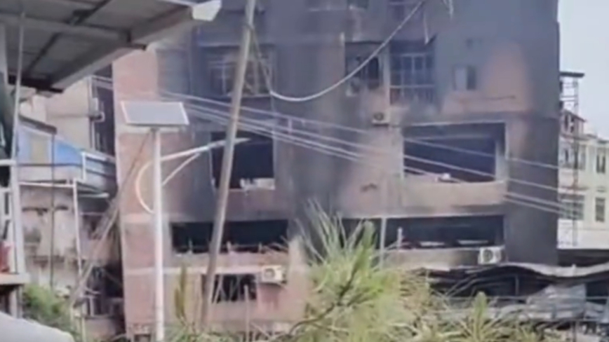 中國意外頻傳 廣西超市大火 一家5口遇難（視頻）