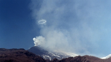 歐洲最大活火山狂「吐煙圈」 絕妙奇景超壯觀