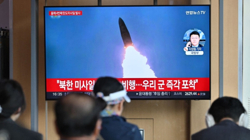 朝鮮向東海發射飛彈 墜落日本專屬經濟區外側