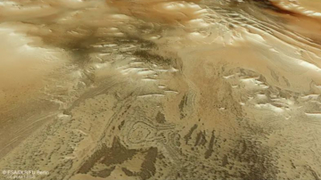 新太空图像：大群“蜘蛛”入侵火星“印加城”