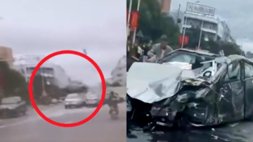 【中國一分鐘】中國特斯拉車禍影片曝光 網友：安全性領先華為