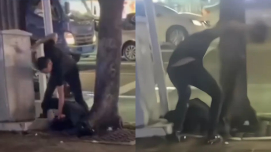廣東奔馳車主撞人後暴力打人 現場畫面曝光（視頻）