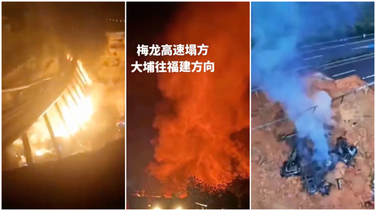 梅大高速塌方親歷者：電車瞬間著火致傷亡慘重