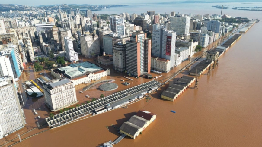 巴西南部暴雨83死 6水坝恐溃堤 洪灾影响85万人