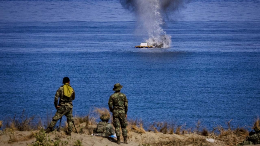 美菲軍演擊沉中國製造假想敵艦 中共外交部跳腳