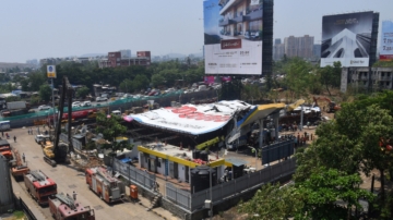 5月14日國際聚焦 孟買巨型廣告牌倒塌 至少14死75傷 多人受困