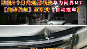 “自动泊车”变撞车 问界M7无法识别货车酿车祸（视频）