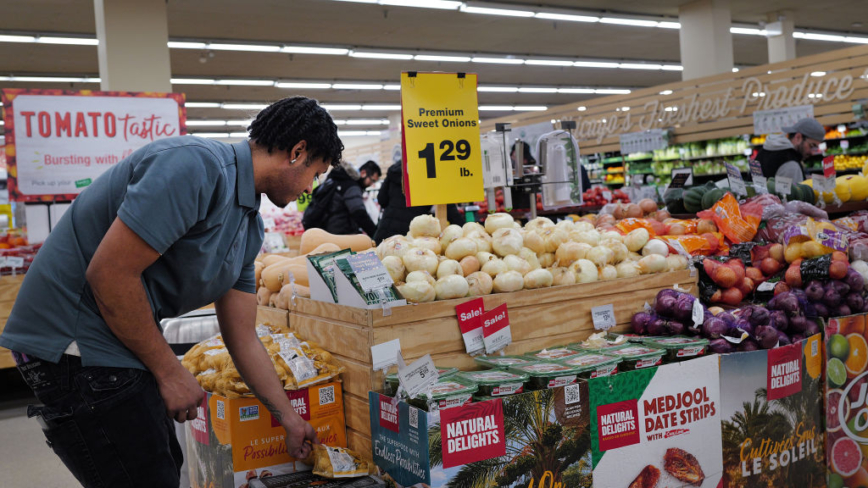 美国食品杂货价格出现回落 近一年来首见
