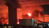 杭州工廠突發大火 火光衝天 濃煙滾滾（視頻）
