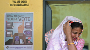 印度大選第六階段 新德里地區投票