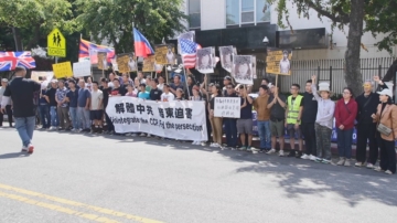 中共持续监控公民记者张展 洛华人集会声援