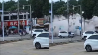 廣西臨街商鋪突然倒塌 事發瞬間畫面曝光（視頻）