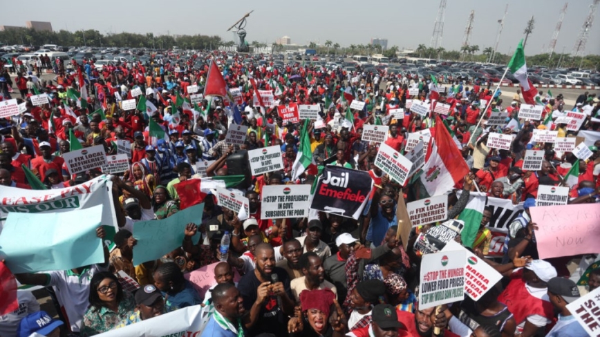 尼日利亞全國無限期罷工 學校機場停擺、電網關閉