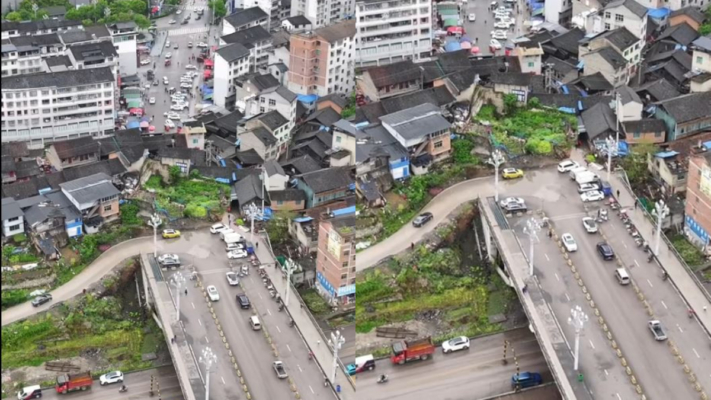 貴州一大橋建成7年不通車 淪為停車場