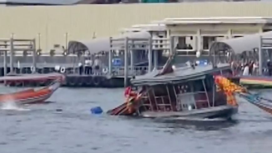 中国游客搭游船撞泰国海军渡轮 3人受伤