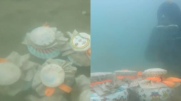 “别打开” 山东潜水员发现海底11个神秘密封坛