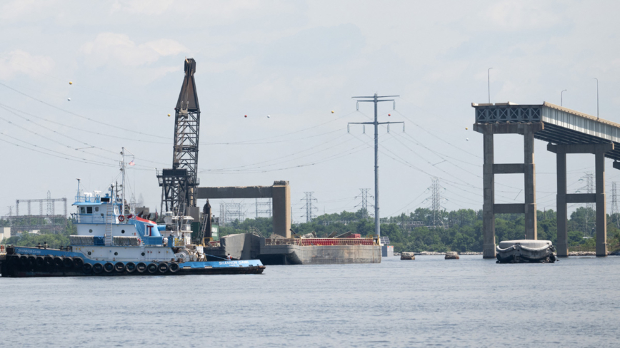 清除5万吨残骸 巴尔的摩港口航道恢复通行
