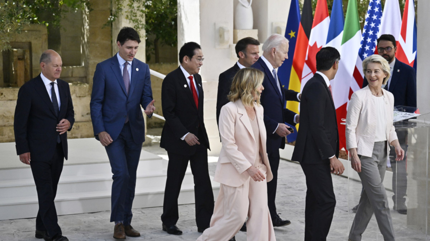 G7峰会 波切利演唱 七国领导人陶醉