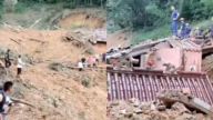 福建山體滑坡寺廟倒塌 一家六口被埋(視頻)