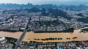 桂林柳州特大洪水 水库放水损失惨重