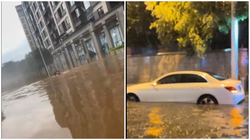 中国南方多省洪灾严重 桂林水深1.5米（视频）