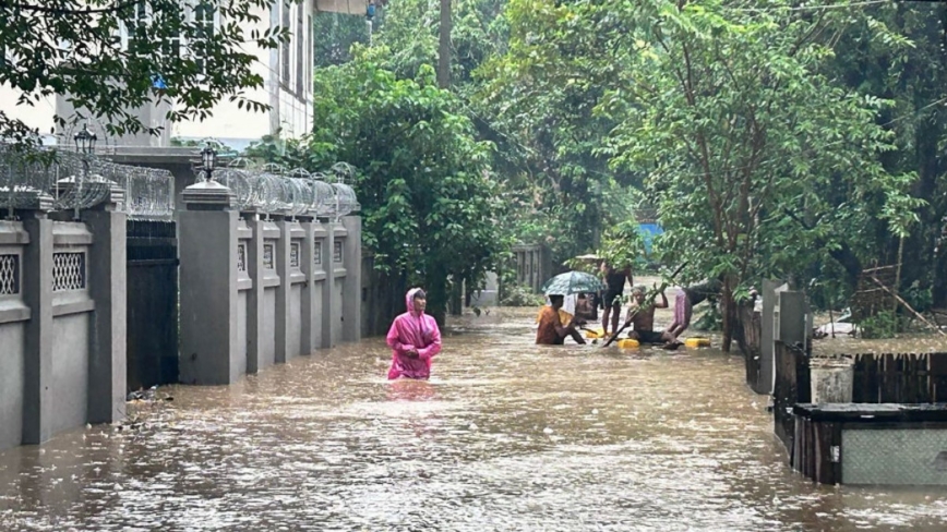 缅甸北部大雨酿灾数千人受困 气象局示警雨还会降更多