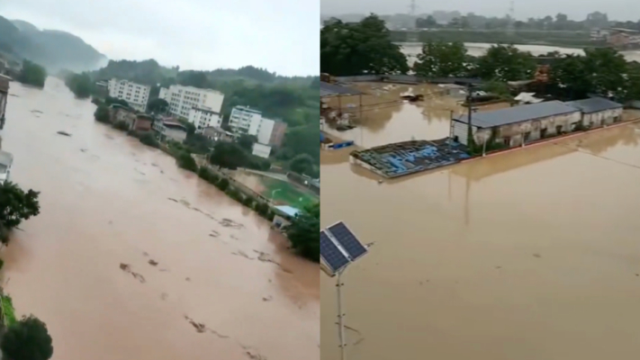 重庆暴雨多人遇难 兄弟3人钓鱼被洪水冲走（视频）