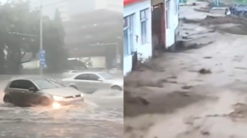 多地洪水持续肆虐 北京突降暴雨