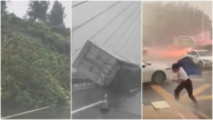 「格美」登陸福建 最大風力12級吹倒貨車和行人（視頻）