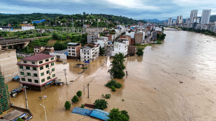 中國洪災不斷 颱風豪雨波及10餘省市