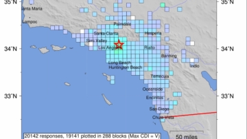【美国聚焦】加州洛杉矶突发4.4级地震 奥林匹克会旗重返洛杉矶