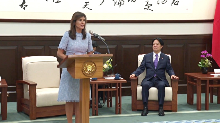 黑利讚賞台灣民主 挺台入美國防供應鏈