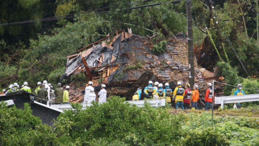 暴雨土石崩落 日本爱知五口家庭酿3死2伤