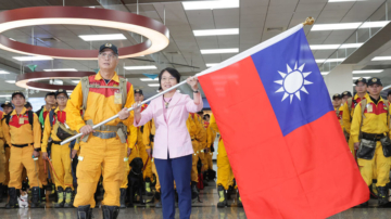 台湾搜救队国际人道救援专机演练 美日观摩