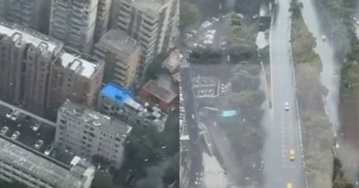 Chongqing’s Sudden Chill: Hail and Snowflakes Swirl in 40-Degree Heatwave, Leaving Residents Baffled