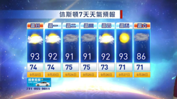 9月21日休斯頓天氣預報