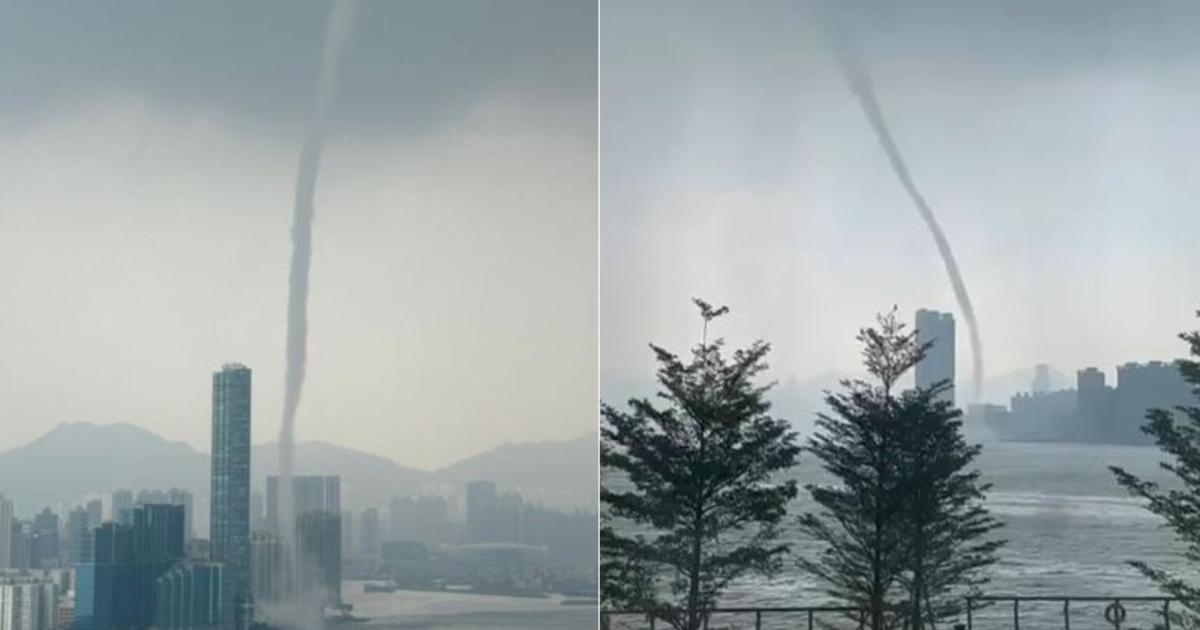 Rare 'Dragon Sucking Water' Phenomenon Spotted in Hong Kong's Victoria Harbor After 65 Years - News Directory 3