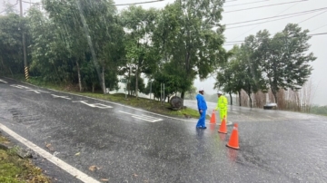 中台山陀儿陆警发布 台湾周二、三严防豪雨