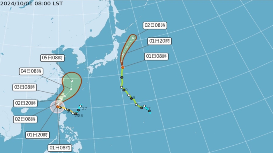 山陀兒10/3起或接近沖繩 日本恐受雙颱影響