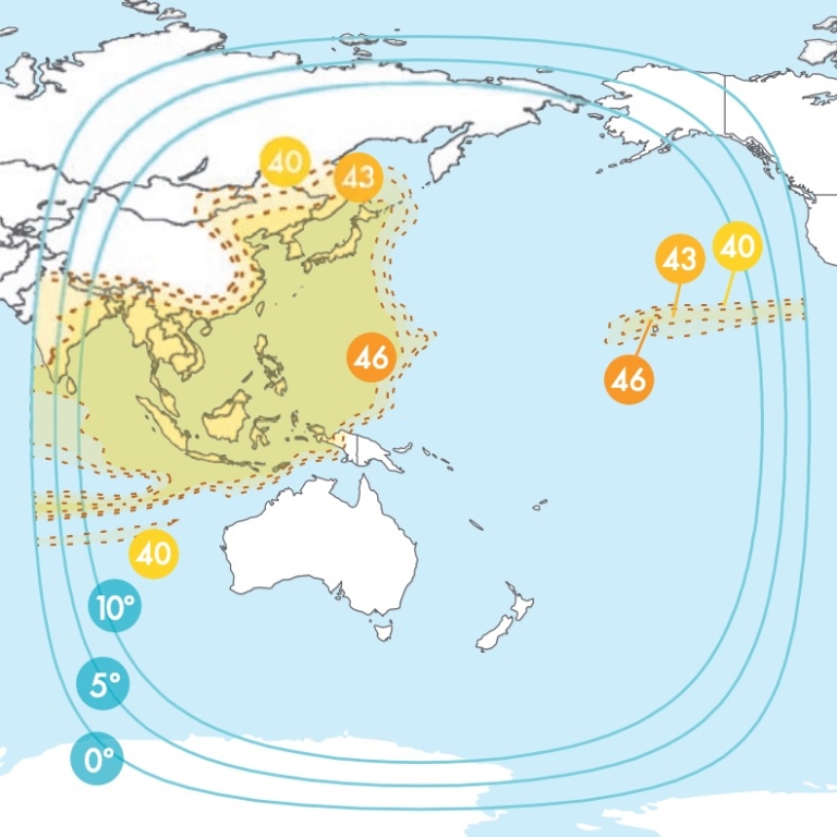 新唐人大陸頻道在日星JCSAT-2B的播出參數