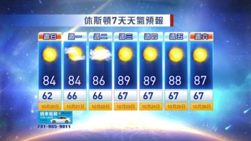 10月19日休斯頓天氣預報