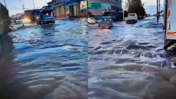 数十年未见！中国多地海水倒灌 水深及腰（视频）