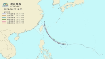 颱風康芮更靠近台灣 暴風圈大海陸警可能齊發