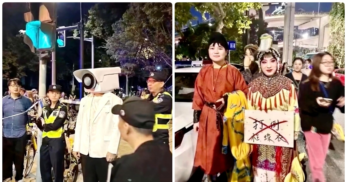 Shanghai’s Halloween Uprising: ‘Freedom’ Echoes Through Streets as Police Crack Down on Protesters