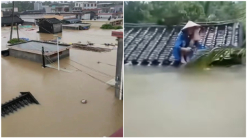 受颱風影響 海南持續暴雨 洪災嚴重 數人死亡（視頻）