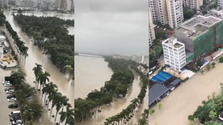 多個水庫洩洪沒預警 瓊海市損失巨大