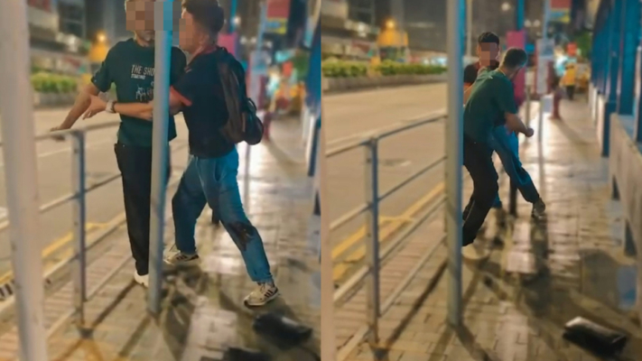 香港警长遭持刀抢劫 亮明身分后被捅数刀（视频）